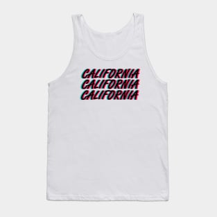 California Neon Tshirt Logo Tank Top